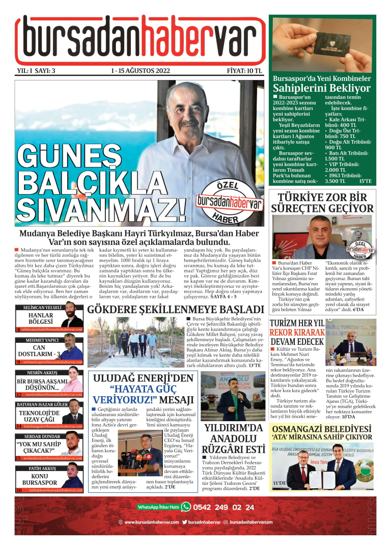 Bursa'dan Haber Var Gazetesi - 3. Sayı