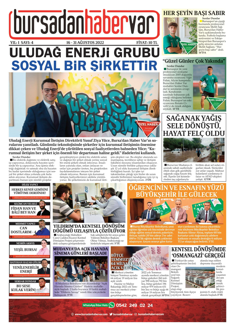 Bursa'dan Haber Var Gazetesi - 4. Sayı