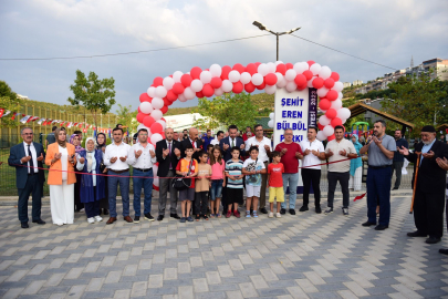 Kestel'de tamamlanan Şehit Eren Bülbül Parkı hizmete açıldı