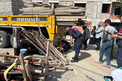 Vincin halatı koptu, baş üstü yere çakıldı!