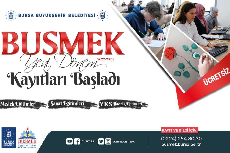 BUSMEK’te yeni dönem kayıtları başladı