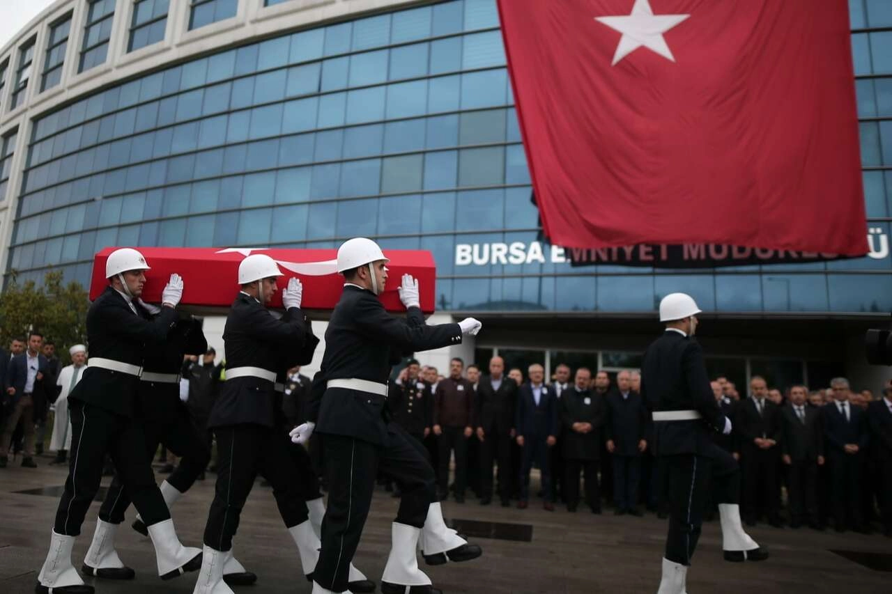 Bursa Emniyeti Şehit Altıntaş'a son görevini yerine getirdi