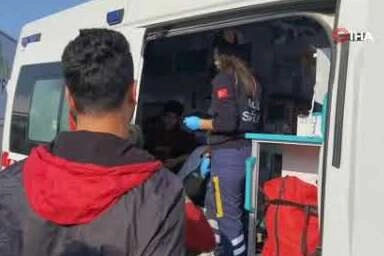 Bursa'da otomobil ile çarpışan bisikletin sürücüsü böyle havalandı