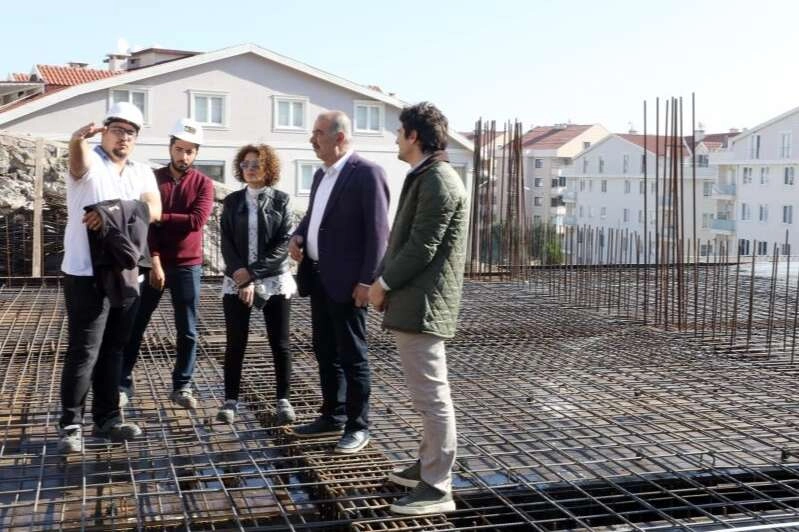 Mudanya’da kapalı pazar yerinde çalışmalar sürüyor