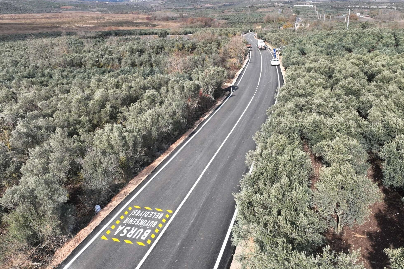 Gölyazı yolu sil baştan yenilendi