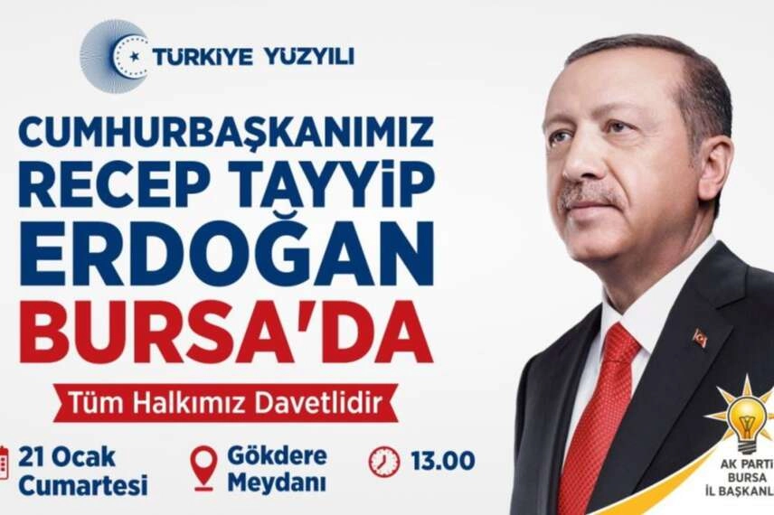 Cumhurbaşkanı Erdoğan Bursa'ya geliyor