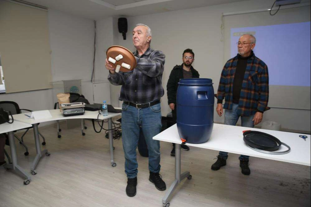 Bokaşi kompostu yapımını öğrendiler