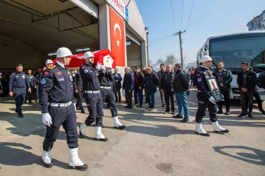 Bursa itfaiyesinde hüzünlü veda