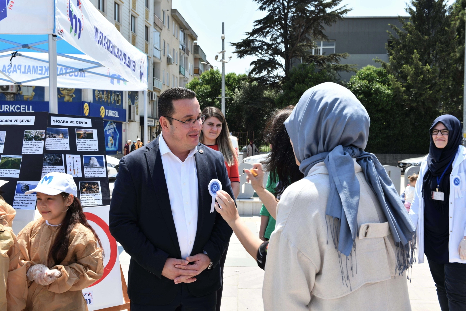 Başkan Kanar'dan Tütünsüz Dünya için farkındalık hareketi.