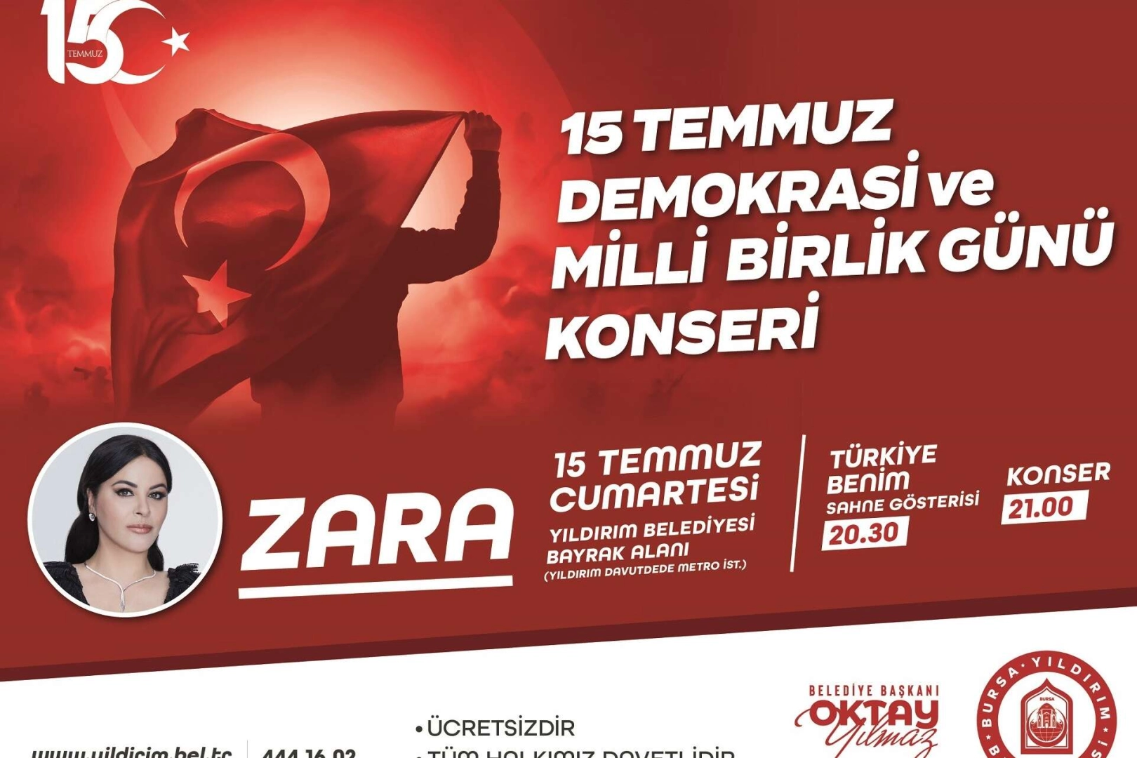 Zara Bursalılarla 15 Temmuz'u Anacak