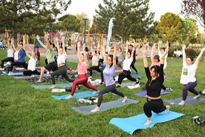 Nilüfer’de yoga etkinliğine ilgi büyük