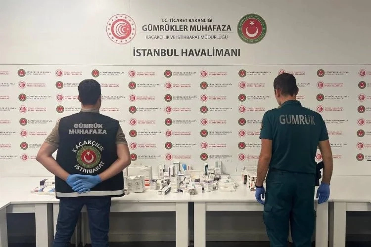 Havalimanında 27 milyonluk kaçak ilaç operasyonu!