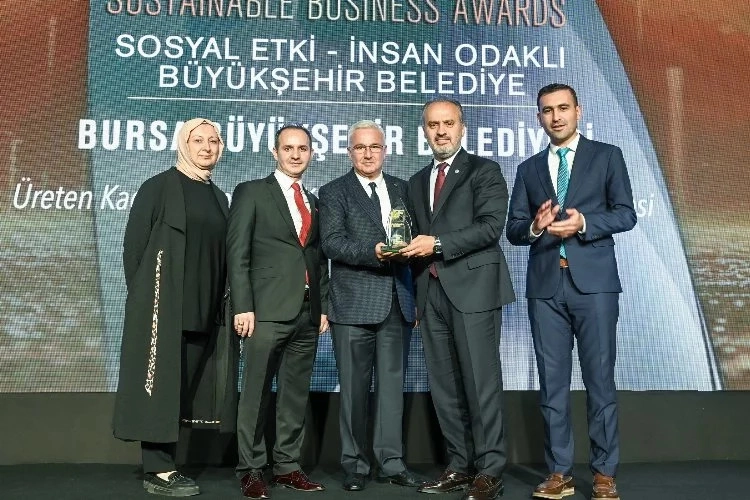 Bursa Büyükşehir'e 'sürdürülebilirlik' ödülü