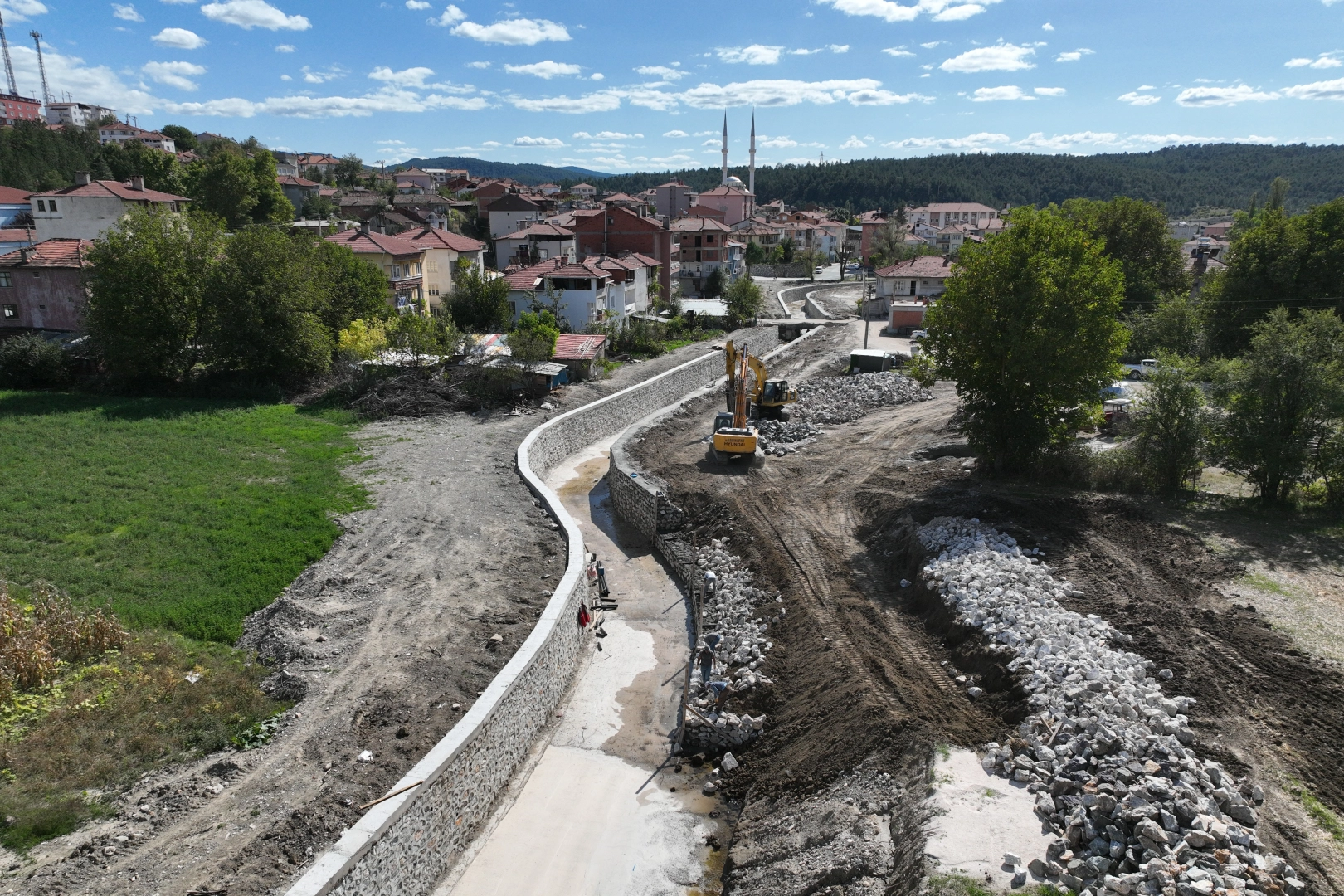 Harmancık'ta Bağ Deresi güvenli hale geldi