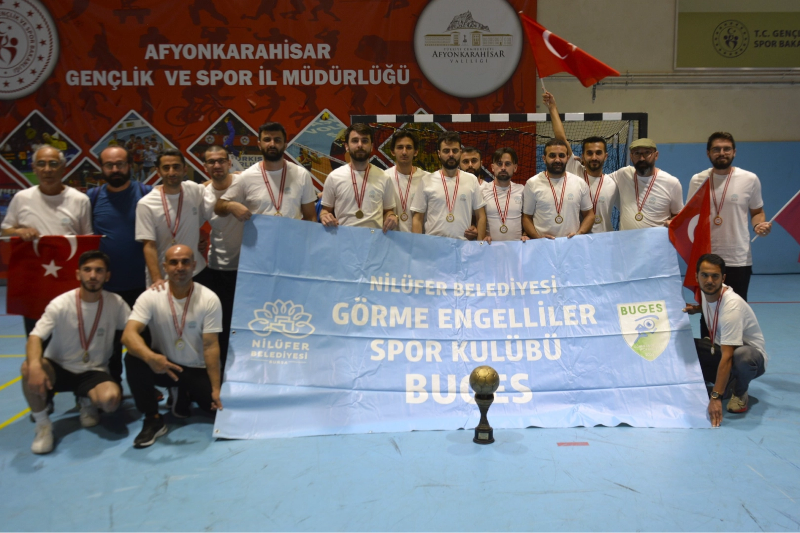 Futsal turnuvasının şampiyonu Nilüfer Belediyesi GESK