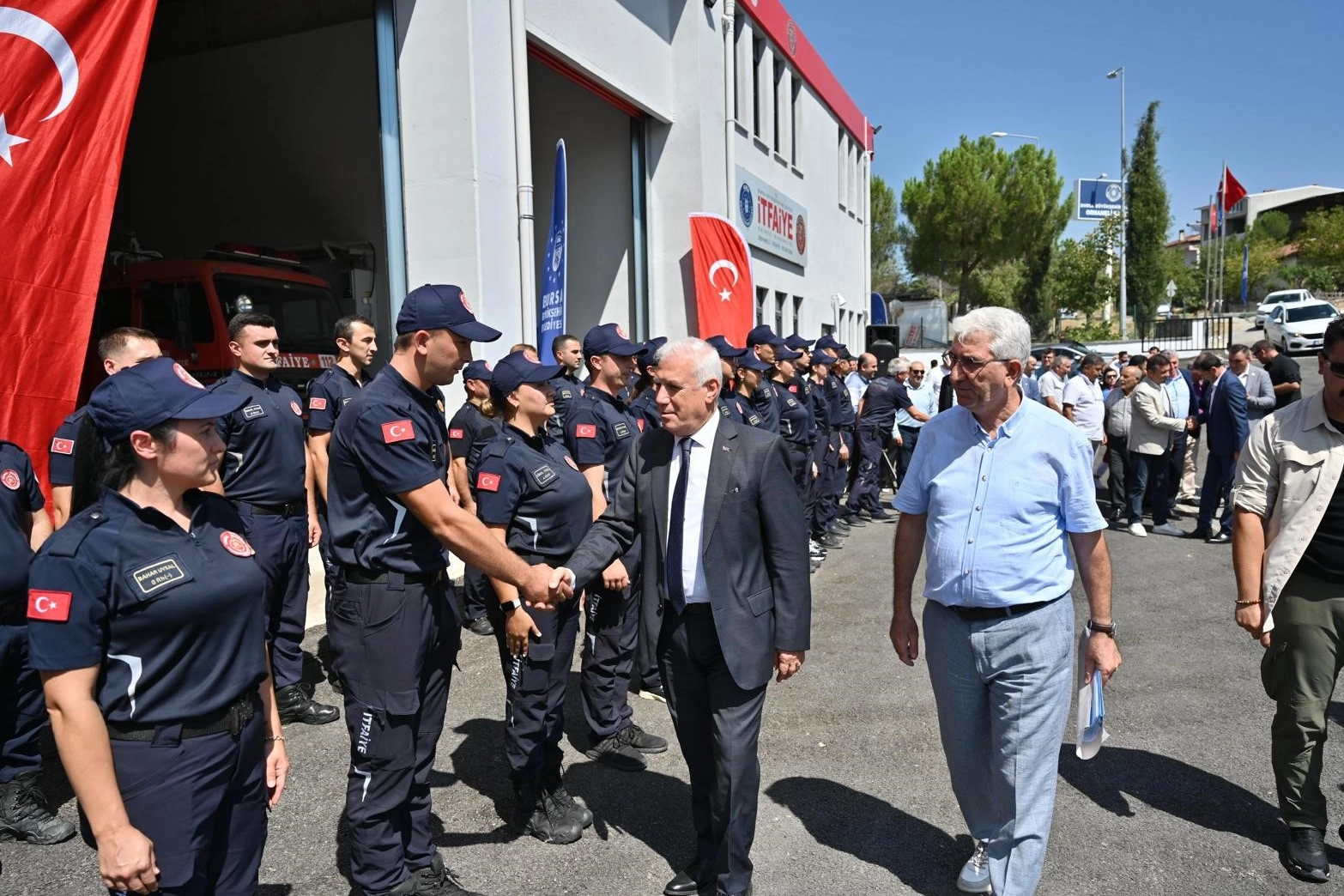 Bursa'da dağ yöresine yeni itfaiye istasyonun açılışı yapıldı