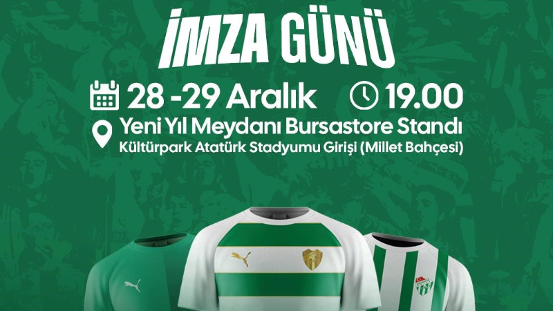 Bursa Yeni Yıl Meydanı’nda Bursaspor imza günü yapacak