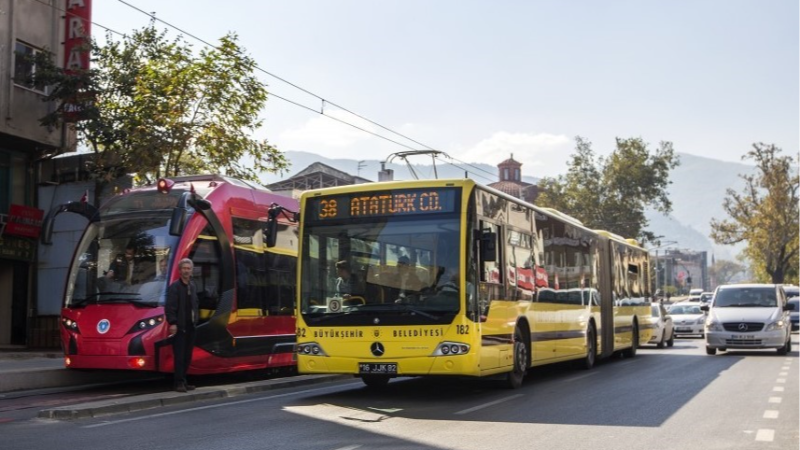 Bursa'da toplu taşımaya zam