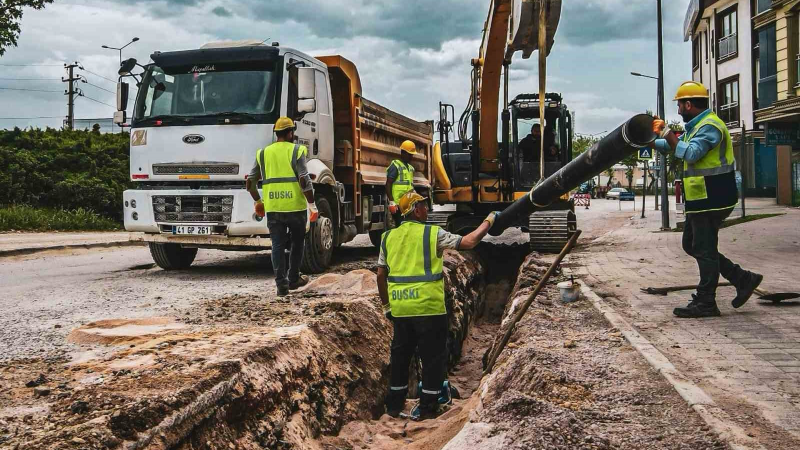 İnegöl'de altyapı çalışması