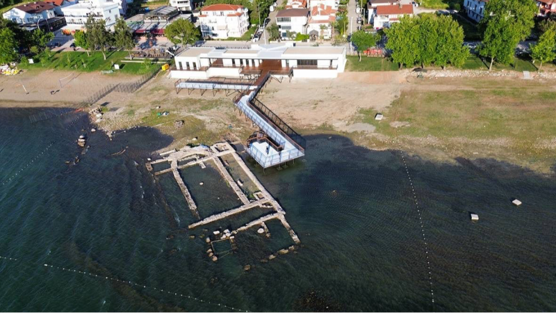 Papa 14. Leo’nun ziyaret edeceği İznik’teki tarihi Bazilika havadan görüntülendi