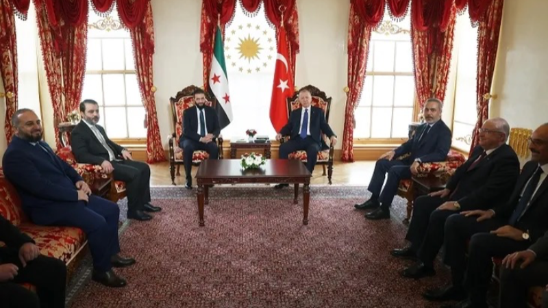 Erdoğan ile Şara Dolmabahçe'de buluştu
