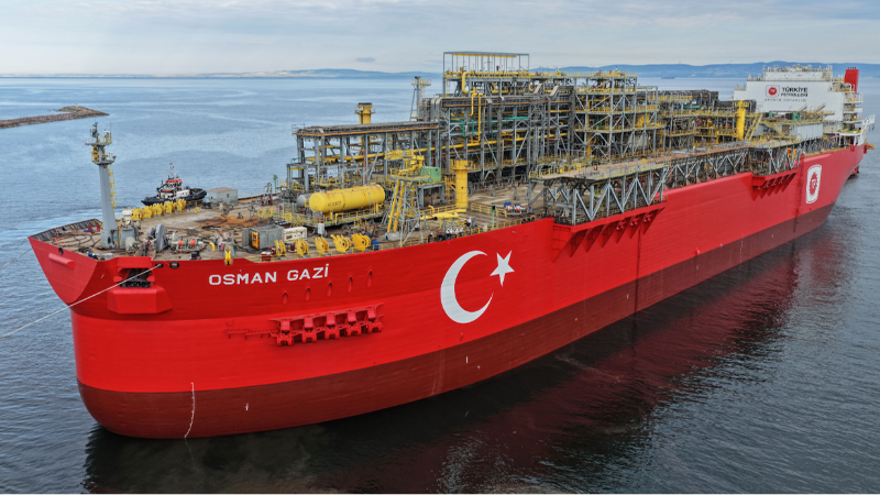 Türkiye’nin ilk yüzer üretim platformu "Osman Gazi"