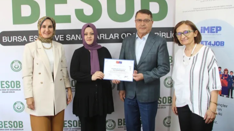 Bursa’da kadın kaynak ustaları işe başladı
