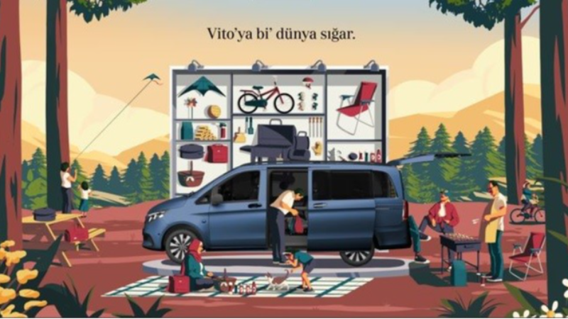 Vito Tourer, "Vito’ya bi’ dünya sığar" sloganı ile teste çıkıyor