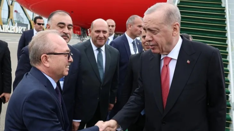 Cumhurbaşkanı Erdoğan Azerbaycan'a gitti