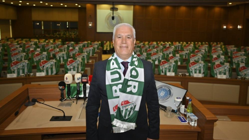 Bursaspor taraftarından, Bozbey'e destek