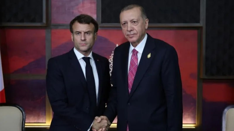 Erdoğan'dan Macron'a 'Filistin' araması