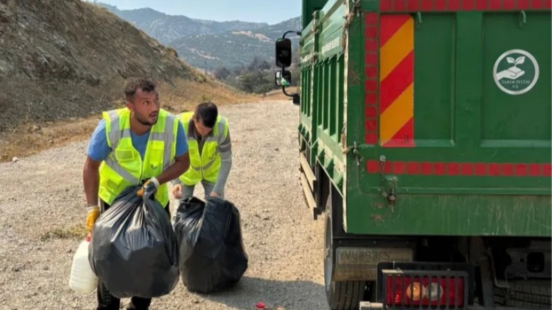 Büyükşehir'den yangın sonrası temizlik devam ediyor