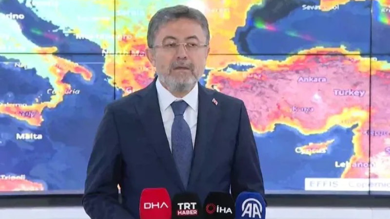 Bakan Yumaklı, Harmancık yangınıyla ilgili açıklamalarda bulundu