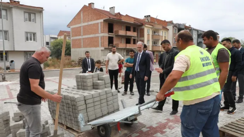 İnegöl'de Ertuğrulgazi'ye 43 araçlık otopark hizmete girdi