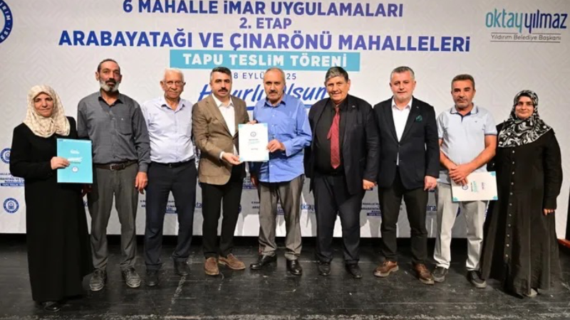 Yıldırım'da tapu seferberliği sürüyor
