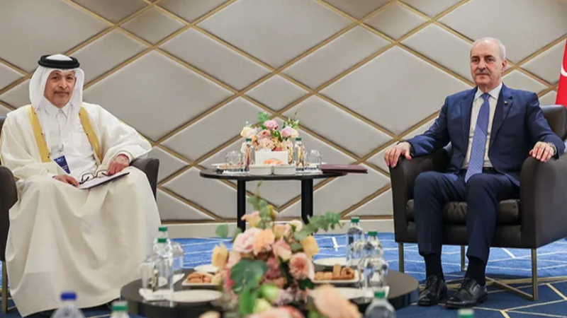 Numan Kurtulmuş, Katarlı mevkidaşı ile İstanbul'da görüştü