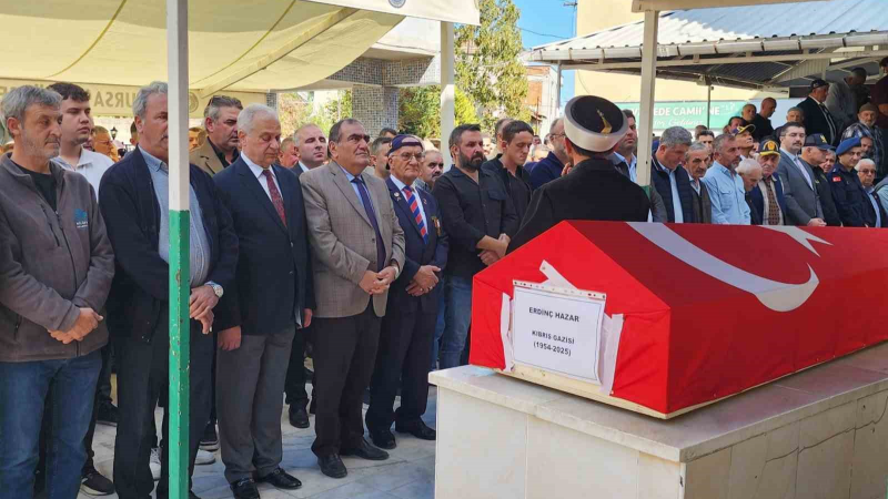 Gaziler derneği başkanına son görev