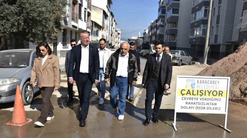 Başkan Karabatı Emirsultan’daki çalışmaları yerinde inceledi