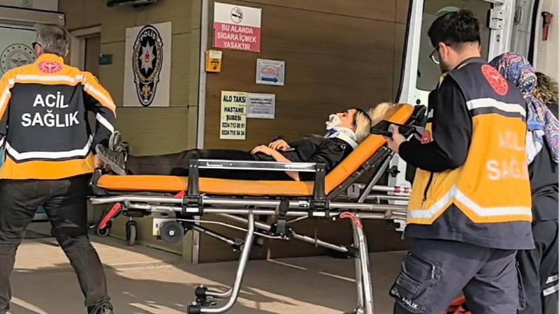 Motosikletin çarptığı kadın yaralandı