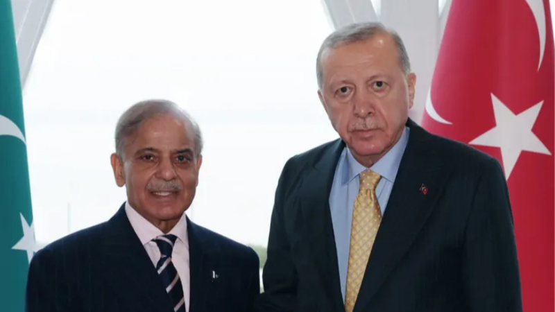 Erdoğan, Şahbaz Şerif ile Bakü’de görüştü