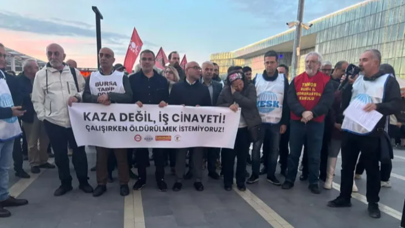 Bursa’da Emek Örgütlerinden İş Cinayetlerine Ortak Tepki