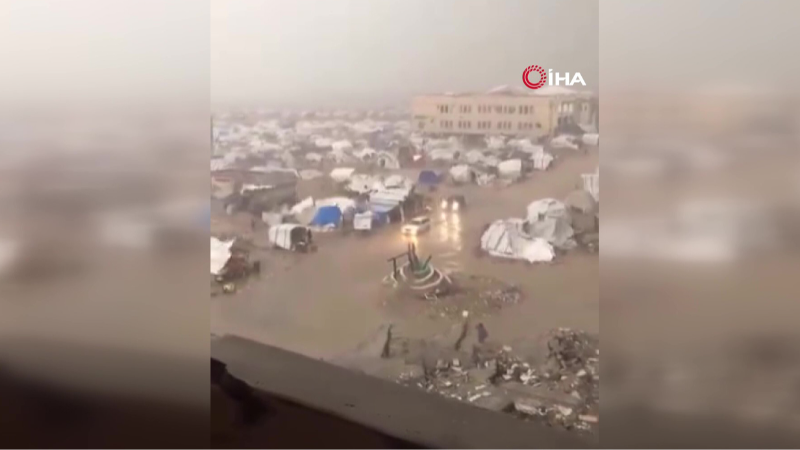 Gazze’de şiddetli yağış