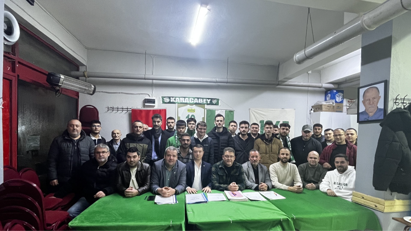 Karacabey Bursasporlular Derneğinde bayrak değişimi