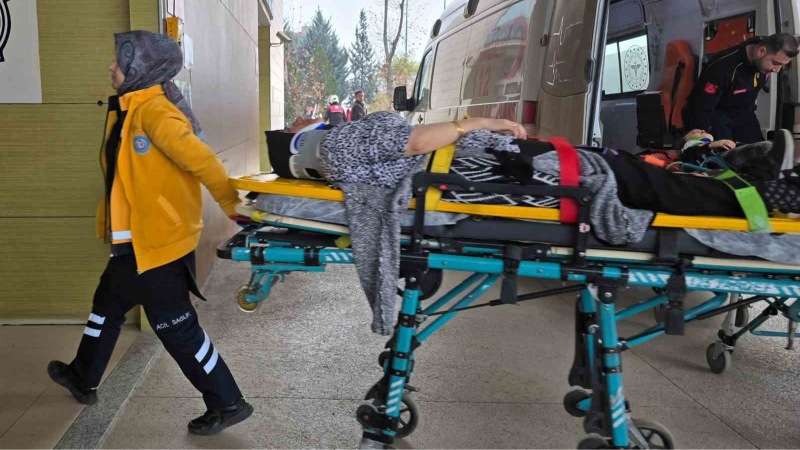 Ticari araç ağaca çarptı: 1’i çocuk 2 yaralı