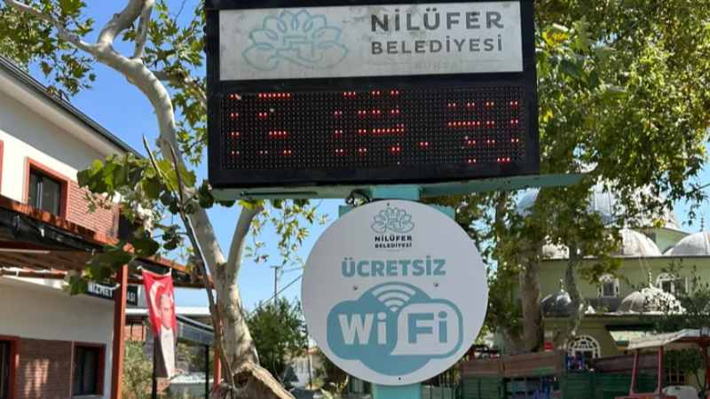 Nilüfer'de ücretsiz internet noktası 40'a ulaştı
