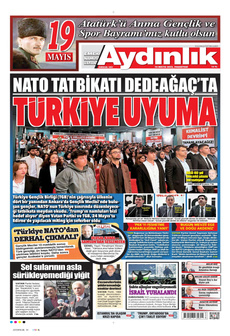 AYDINLIK GAZETESİ Gazetesi - Bursadan Haber Var: Bursa Haber, Bursaspor, Bursa Son Dakika