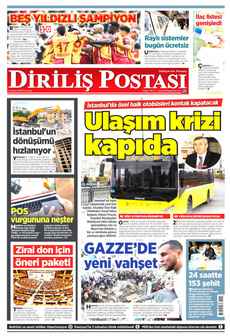 DİRİLİŞ POSTASI Gazetesi - Bursadan Haber Var: Bursa Haber, Bursaspor, Bursa Son Dakika
