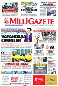 MİLLİ GAZETE Gazetesi - Bursadan Haber Var: Bursa Haber, Bursaspor, Bursa Son Dakika